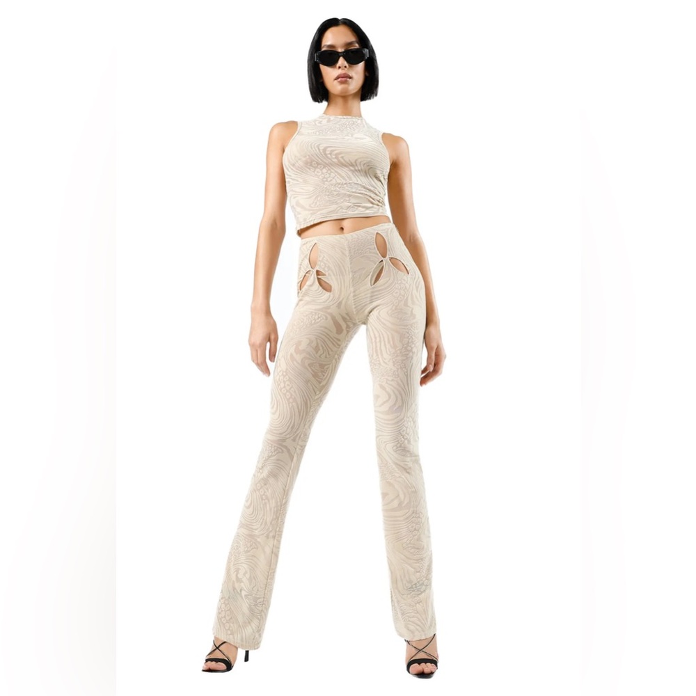 I.AM.GIA Amina Pant Tan Burnout Size Small